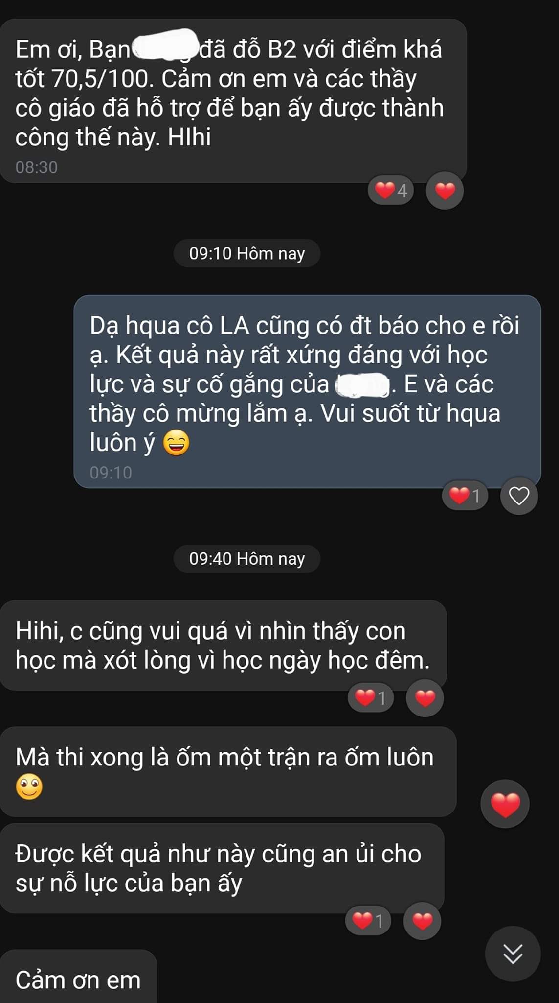 feedback của học viên CFV