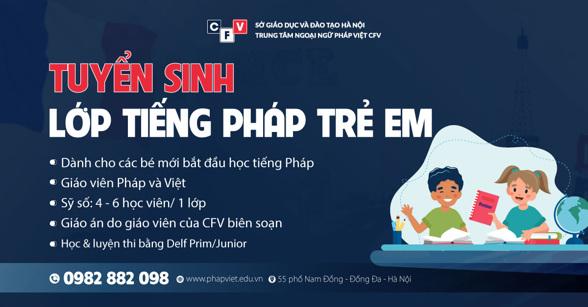 khoá học tiếng Pháp cho trẻ em